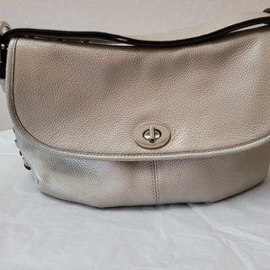 Coach Metallic Hobo Style Purse